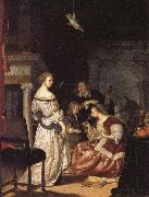 Frans van Mieris The Painter with His Family oil on canvas